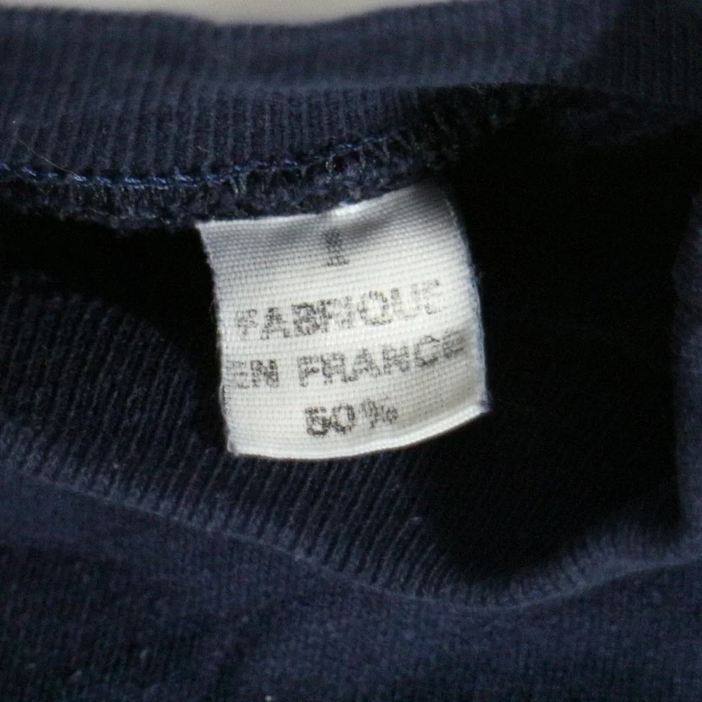 VTG from France PARIS Multicolor Embroidered Sweatshirt Sz MEDIUM Wmn - Picture 4 of 13